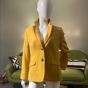 Talbots Golden Blazer with Button Detail